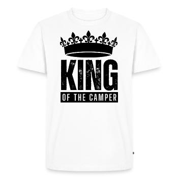 King of the Camper Partnershirt Couple - Men's Premium Organic T-Shirt - white - Front - Nico (187cm)