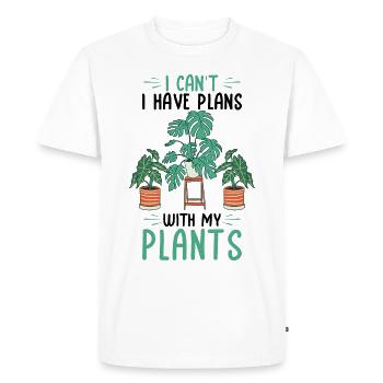 Jardiniers amateurs | cadeaux Plantes d’intérieur Plantes - T-shirt Premium bio Homme - blanc - Devant - Nico (187cm)