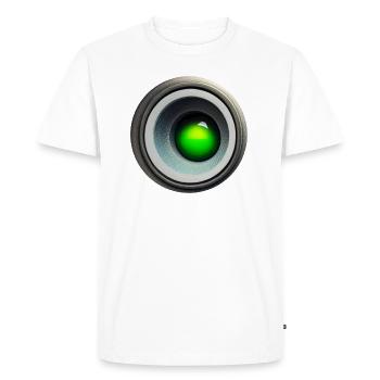 Maître du beat - T-shirt Premium bio Homme - blanc - Devant - Nico (187cm)