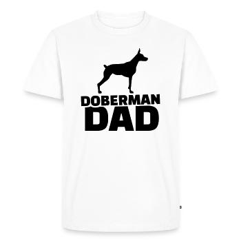 Doberman - T-shirt Premium bio Homme - blanc - Devant - Nico (187cm)