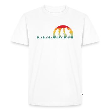 Drôles de guitaristes Guitariste Guitare Design - T-shirt Premium bio Homme - blanc - Devant - Nico (187cm)