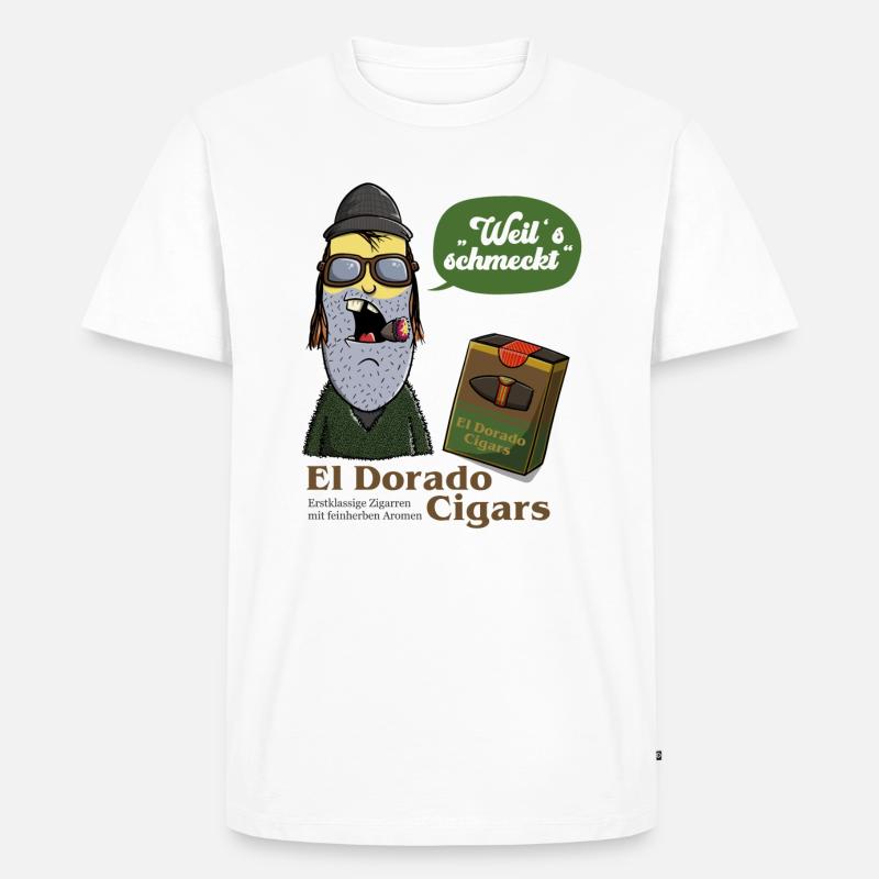 El Dorado Cigars - Männer Premium Bio T-Shirt - Weiß