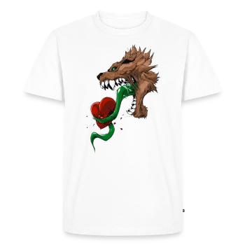 La passion - T-shirt Premium bio Homme - blanc - Devant - Nico (187cm)