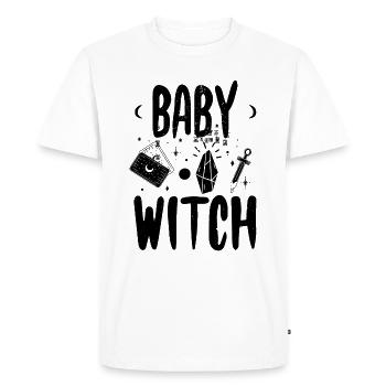Sorcellerie Proverbes | Sorcières Sorciers Des cadeaux - T-shirt Premium bio Homme - blanc - Devant - Nico (187cm)