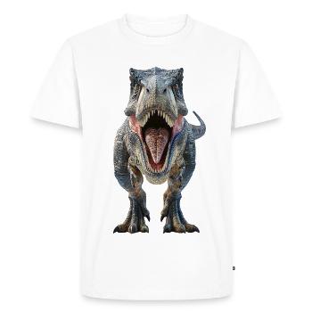 Tyrannosaure Rex - T-shirt Premium bio Homme - blanc - Devant - Nico (187cm)