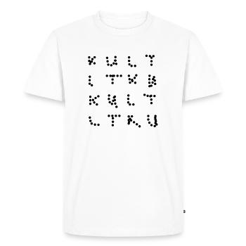 culte - T-shirt Premium bio Homme - blanc - Devant - Nico (187cm)