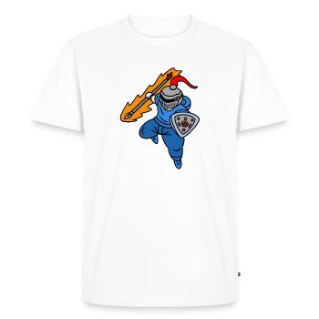 Chevalier cool portant des sweats à capuche - T-shirt Premium bio Homme - blanc - Devant - Nico (187cm)