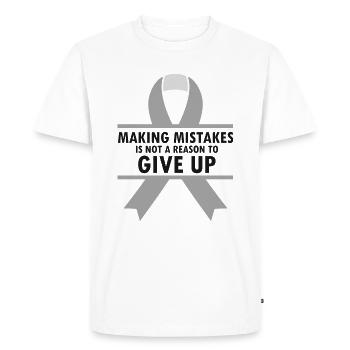 Dyslexia Intervention for Dyslexia Therapy - Men's Premium Organic T-Shirt - white - Front - Nico (187cm)