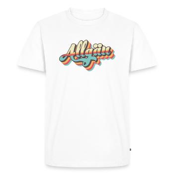 Allgäu - Men's Premium Organic T-Shirt - white - Front - Nico (187cm)