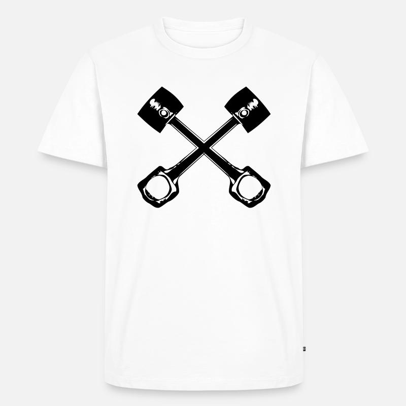 Autotuning - Männer Premium Bio T-Shirt - Weiß
