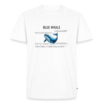 Blue Whale Smart Design pour garçons et filles - T-shirt Premium bio Homme - blanc - Devant - Nico (187cm)