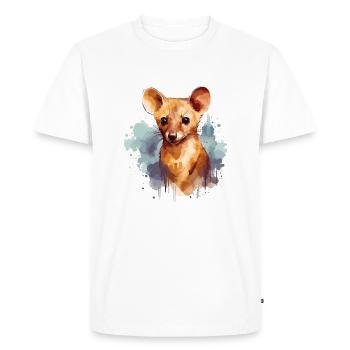 Colorful fossa - cute artwork for - Men's Premium Organic T-Shirt - white - Front - Nico (187cm)