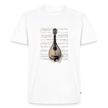 Musique balalaïka authentique, Traditionnelle - T-shirt Premium bio Homme - blanc - Devant - Nico (187cm)