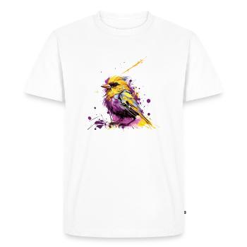 American Goldfinch - Men's Premium Organic T-Shirt - white - Front - Nico (187cm)