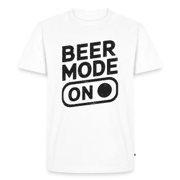 Mode bière sur la bière Dicton - T-shirt Premium bio Homme - blanc - Devant - Nico (187cm)