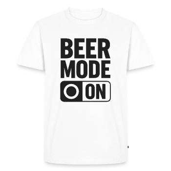 Mode bière sur la bière Dicton - T-shirt Premium bio Homme - blanc - Devant - Nico (187cm)
