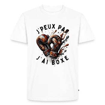 I can't, I boxed - Men's Premium Organic T-Shirt - white - Front - Nico (187cm)