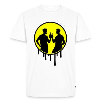 Célébrations de groupe en équipe - T-shirt Premium bio Homme - blanc - Devant - Nico (187cm)