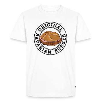Leberkäse Semmel Leberkässemmel - T-shirt Premium bio Homme - blanc - Devant - Nico (187cm)