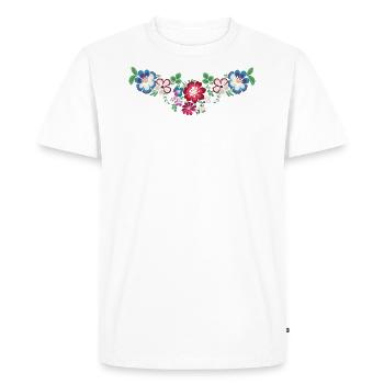 DALA-FLODA - T-shirt Premium bio Homme - blanc - Devant - Nico (187cm)