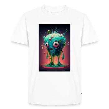 Zombie Gelée - T-shirt Premium bio Homme - blanc - Devant - Nico (187cm)