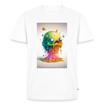 Zombie Gelée - T-shirt Premium bio Homme - blanc - Devant - Nico (187cm)