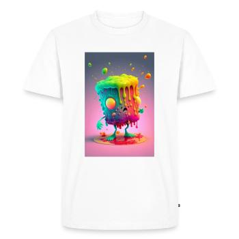 Zombie Gelée - T-shirt Premium bio Homme - blanc - Devant - Nico (187cm)