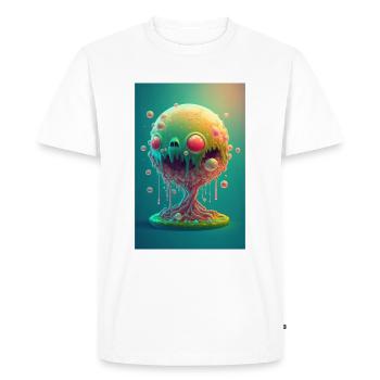 Zombie Gelée - T-shirt Premium bio Homme - blanc - Devant - Nico (187cm)