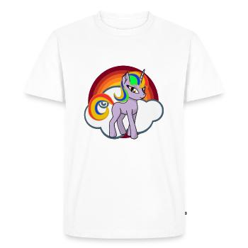Unicorn - Unicorn - Men's Premium Organic T-Shirt - white - Front - Nico (187cm)