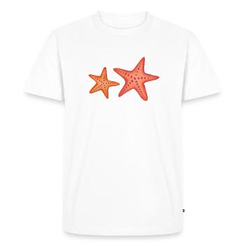 Étoile de mer - T-shirt Premium bio Homme - blanc - Devant - Nico (187cm)