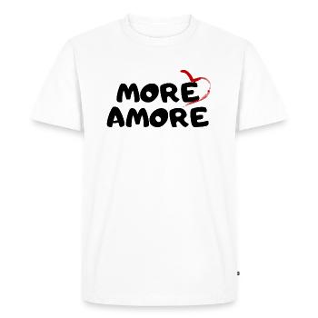 More Amore Favorite Person Valentine's Day Gift - Men's Premium Organic T-Shirt - white - Front - Nico (187cm)