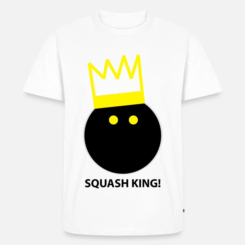 Squash King - Männer Premium Bio T-Shirt - Weiß