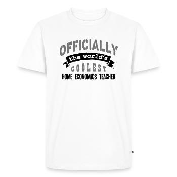 home economics teacher officially the wo - Men's Premium Organic T-Shirt - white - Front - Nico (187cm)