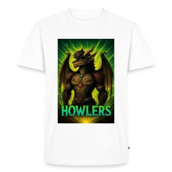 STORMBLOODED — Howlers Edition - Men's Premium Organic T-Shirt - white - Front - Nico (187cm)