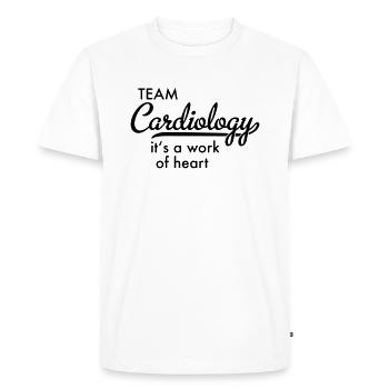 Cardiology - Men's Premium Organic T-Shirt - white - Front - Nico (187cm)
