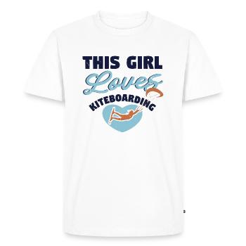 Cette fille aime - T-shirt Premium bio Homme - blanc - Devant - Nico (187cm)
