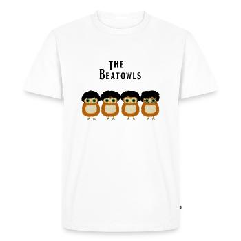 beatowls - T-shirt Premium bio Homme - blanc - Devant - Nico (187cm)