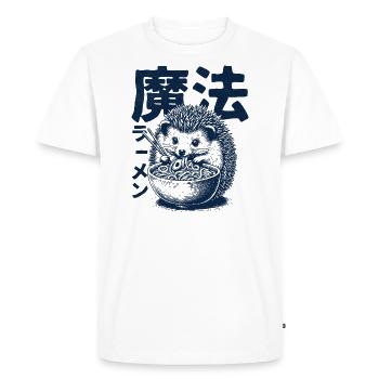 Ramen Hérisson - T-shirt Premium bio Homme - blanc - Devant - Nico (187cm)
