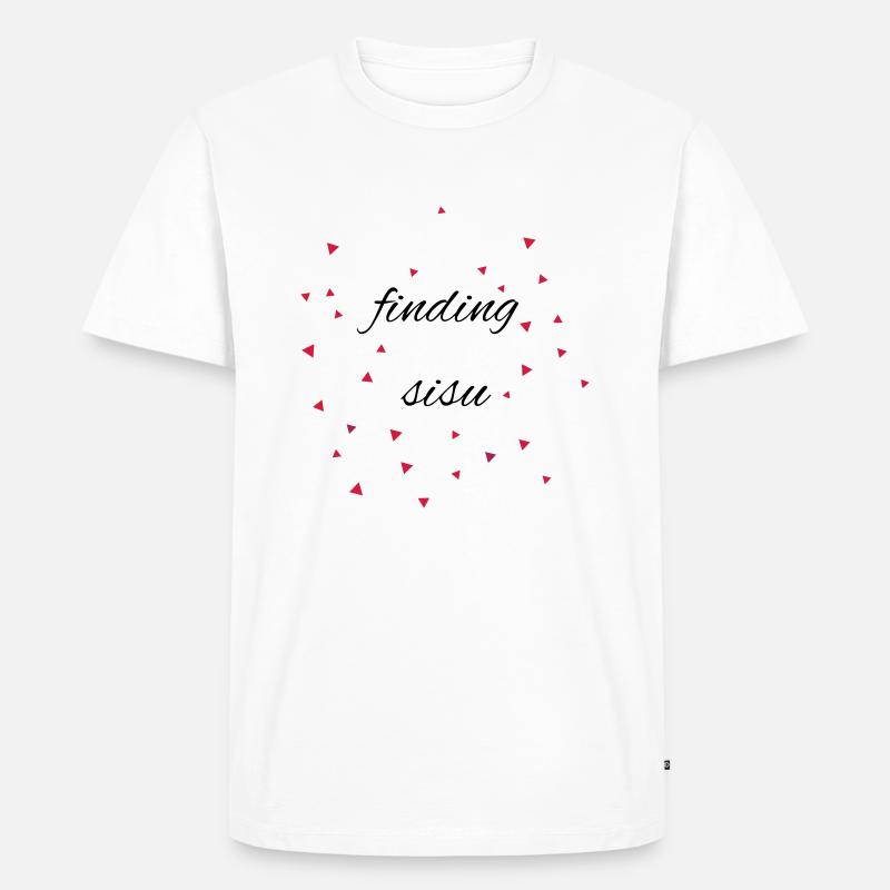 Finding Sisu - Männer Premium Bio T-Shirt - Weiß