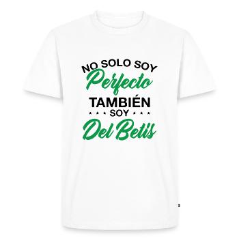 I'm not only perfect I'm also a Betis fan - Men's Premium Organic T-Shirt - white - Front - Nico (187cm)
