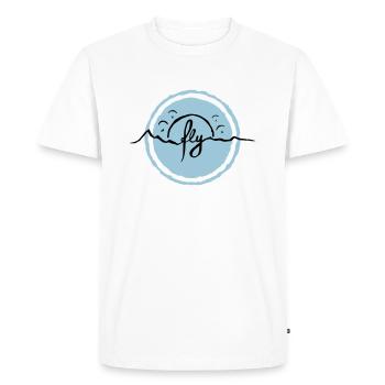 Fly Alps Parapente - T-shirt Premium bio Homme - blanc - Devant - Nico (187cm)