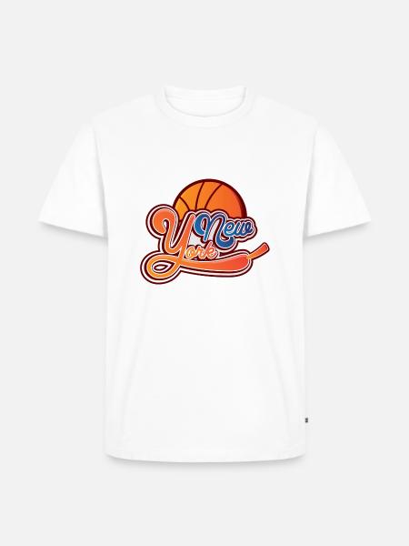 New York - Männer Premium Bio T-Shirt - Weiß