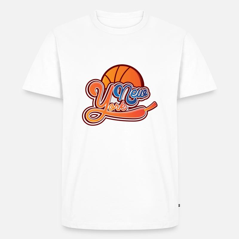 New York - Männer Premium Bio T-Shirt - Weiß
