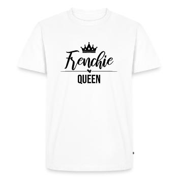 Frenchie Queen Queen - noir - T-shirt Premium bio Homme - blanc - Devant - Nico (187cm)