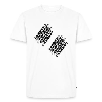 Pneu - T-shirt Premium bio Homme - blanc - Devant - Nico (187cm)