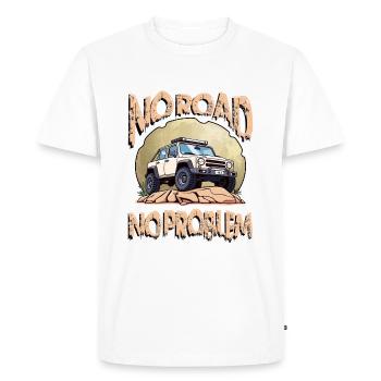 Conducteur de véhicule hors route - T-shirt Premium bio Homme - blanc - Devant - Nico (187cm)