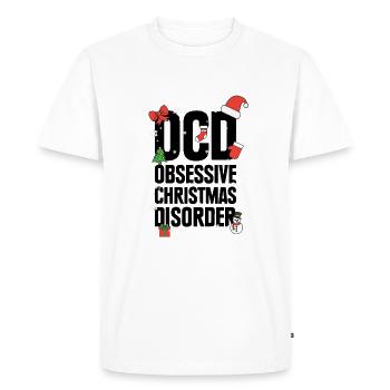 Idée cadeau Obsessive Christmas Disorder - T-shirt Premium bio Homme - blanc - Devant - Nico (187cm)