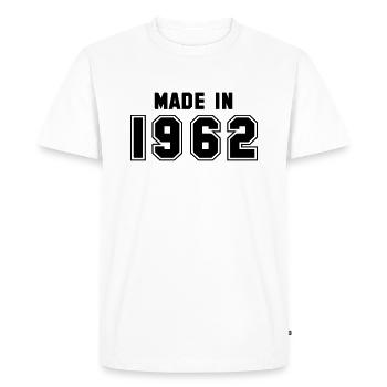 1962 - Men's Premium Organic T-Shirt - white - Front - Nico (187cm)