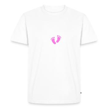 Je vais être grand-père en 2025 Futur grand-père en 2025 Enceinte - T-shirt Premium bio Homme - blanc - Devant - Nico (187cm)