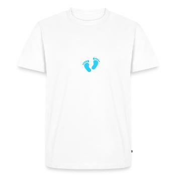 I Will Be Uncle 2025 Pregnancy Announcement - Men's Premium Organic T-Shirt - white - Front - Nico (187cm)